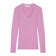 Ronde hals trui slim Marc O'Polo , Purple , Dames