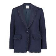 Fringe Business Blazer Betty & Co , Blue , Dames