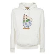 Comfortabele hoodie met kangoeroezakken Equipe 55 , White , Heren