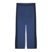 Wijde Ecovero™ Viscose Broek Fiorella Rubino , Blue , Dames