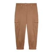 Lyocell Cargo Broek Fiorella Rubino , Brown , Dames