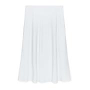 Linnen en Viscose Zomerrok Fiorella Rubino , White , Dames