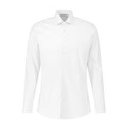 Klassieke Slim Fit Overhemd Fakts , White , Heren