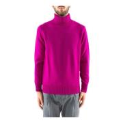 Turtleneck Jumpers in Marine Wol Corsinelabedoli , Pink , Heren