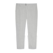 Lurex Pinstripe Broek Fiorella Rubino , Gray , Dames