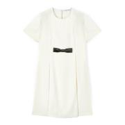 Wikkeljurk met Strikdetail Motivi , White , Dames