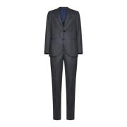 Pinstripe Blazer met Broche Detail D4.0 , Gray , Heren