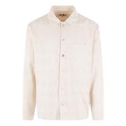 Gehaakte Kraag Beige Shirt Karu Research , Beige , Heren