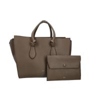 Pre-owned Leather totes Celine Vintage , Green , Dames