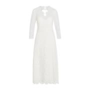 Elegante Kant Bruid Midi Jurk IVY OAK , White , Dames