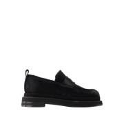 Zwarte Leren Heart Toe Loafers Simone Rocha , Black , Dames