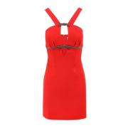 Rhinestone Crepe Mini Dress Self Portrait , Red , Dames