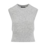 Roccia Gewatteerd Gilet Fabiana Filippi , Gray , Dames