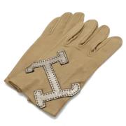 Pre-owned Leather gloves Hermès Vintage , Brown , Dames