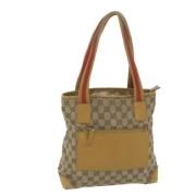 Pre-owned Canvas totes Gucci Vintage , Brown , Dames