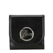 Pre-owned Leather wallets Dior Vintage , Black , Dames