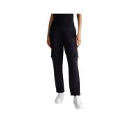 Zwarte Pailletten Getailleerde Broek Liu Jo , Black , Dames