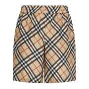 Stijlvolle Shorts voor Mannen en Vrouwen Burberry , Beige , Heren