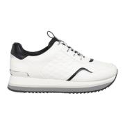 Logo Multikleur Veterschoenen Michael Kors , White , Dames