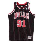 Dennis Rodman Basketbalshirt Mitchell & Ness , Black , Heren