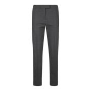 Slim Fit Wollen Broek Eleventy , Gray , Dames