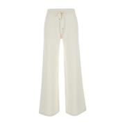 Cashmere Joggers in Wit Eleventy , White , Dames