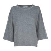 Luxe Boxy Sweater Matilde Vicario Cinque , Gray , Dames