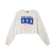 Cropped World Tour Sweater Alix The Label , Gray , Dames