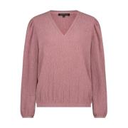 Gekreukelde Sweater Tramontana , Pink , Dames