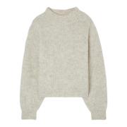 Round-neck Knitwear American Vintage , Gray , Dames