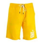 Trendy Zomer Boxershorts voor Mannen Bikkembergs , Yellow , Heren