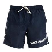 Heren Trendy Navy Blauwe Zwembroek Bikkembergs , Blue , Heren