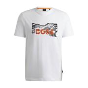 Korte Mouw T-shirt 10249510 01 Boss Orange , White , Heren