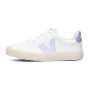 Witte Canvas Lage Sneakers Campo Veja , White , Dames