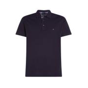 Check Placket Polo Desert Sky Tommy Hilfiger , Blue , Heren