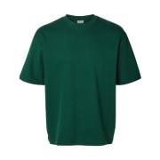 Oscar Korte Mouw Tee Selected Homme , Green , Heren