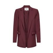 Losse Blazer Jas Only , Red , Dames