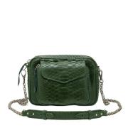 Python Crossbody Tas Claris Virot , Green , Dames