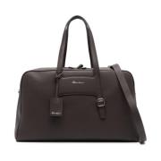 Donkerbruine 24H Tas Santoni , Brown , Heren