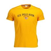 Oranje Trendy T-Shirt U.s. Polo Assn. , Orange , Heren