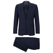 Single Breasted Suits Boss Black , Blue , Heren