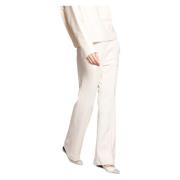 Roomwitte Chino Joggers Easy Straight Mason's , Beige , Dames