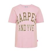 Varsity T-shirt Harper & Yve , Pink , Dames