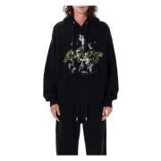 Script Mary Skate Hoodie Zwart Multi Off White , Black , Heren