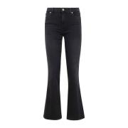 Ali High Waist Skinny Jeans 7 For All Mankind , Black , Dames