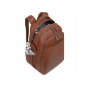 Bruin Leren Bucket Bag Rugzak Piquadro , Brown , Heren