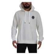 Luxe Witte Hoodie Dolce & Gabbana , White , Heren