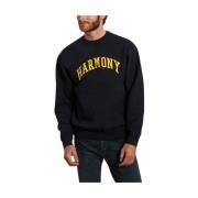 Organisch Katoenen Navy Blauwe Universiteit Sweatshirt Harmony , Blue ...