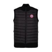 Zwart Gewatteerd Gilet Canada Goose , Black , Heren