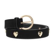 Gehamerde Hart Riem Fabienne Chapot , Black , Dames